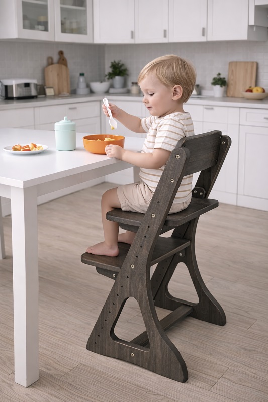 Дитячий зростаючий стілець Mobler c500 Black Jack