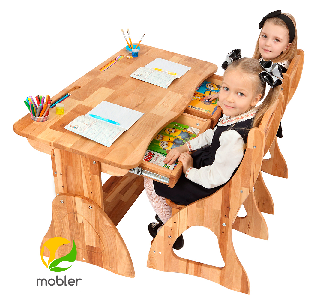 Зростаюча парта120 см+Стул Mobler - Зображення 4