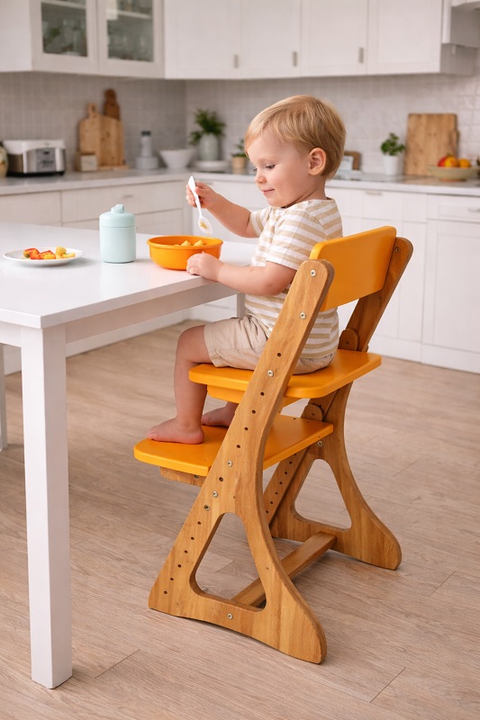Дитячий зростаючий стілець Mobler C500-1 Sunny Orange