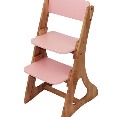 Зростаючий стілець Mobler C500-1 Rose з рожевим сидінням