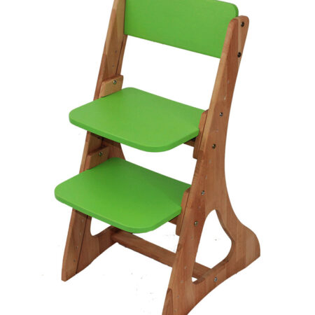 Зростаючий стілець Mobler C500-1 Fresh Green з натурального бука
